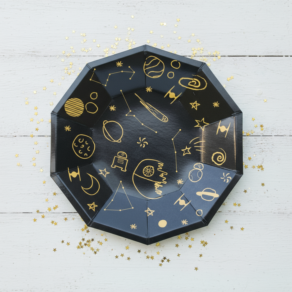 Space Birthday Party Supplies Kit – Planets, Stars, Galaxias | Party in a Box