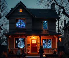 AtmosFX® Ghostly Jump Scares Halloween Digital Decoration on USB Includes 8 Atmosfx Video Effects for Hallloween
