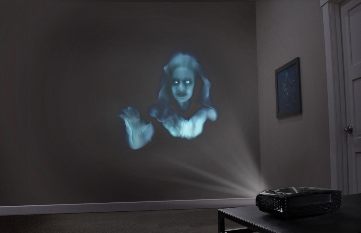 AtmosFX® Ghostly Jump Scares Halloween Digital Decoration on USB Includes 8 Atmosfx Video Effects for Hallloween