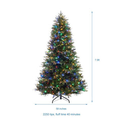 Green Spruce Artificial Christmas Tree with LEDs