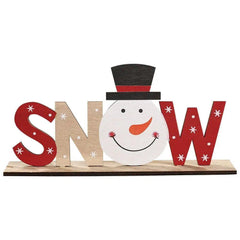 Wooden Christmas Word Tabletop Decoration