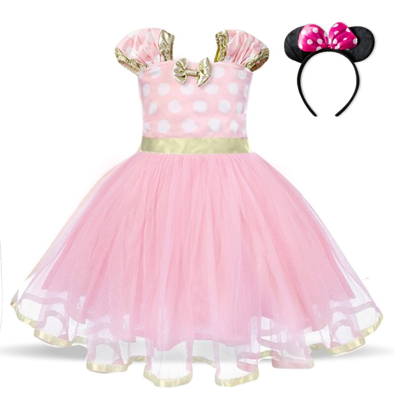 Girls Minnie Mouse Costume Dress