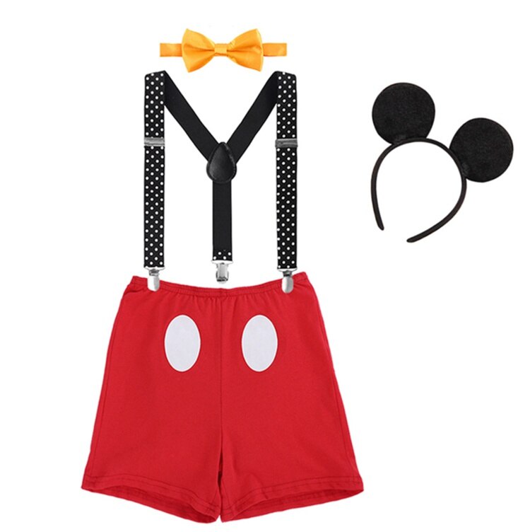 Baby Character Costume Set with Romper and Headgear