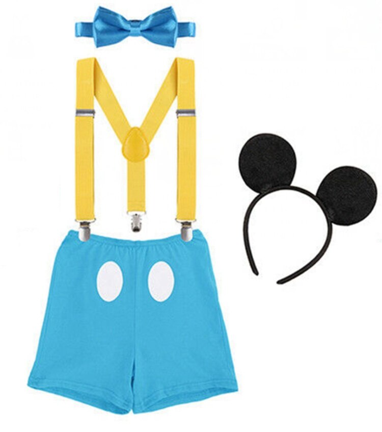 Baby Character Costume Set with Romper and Headgear