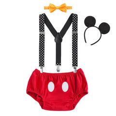 Baby Character Costume Set with Romper and Headgear