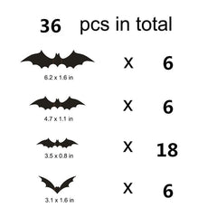 3D Bat Wall Stickers