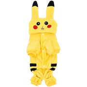 Pikachu Style Fleece Pet Costume for Dogs & Cats