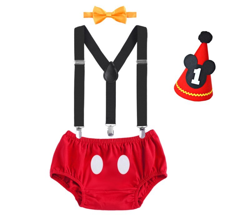 Baby Character Costume Set with Romper and Headgear
