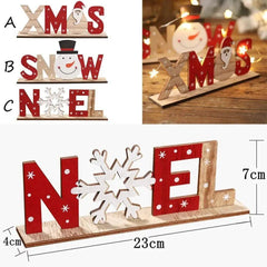 Wooden Christmas Word Tabletop Decoration
