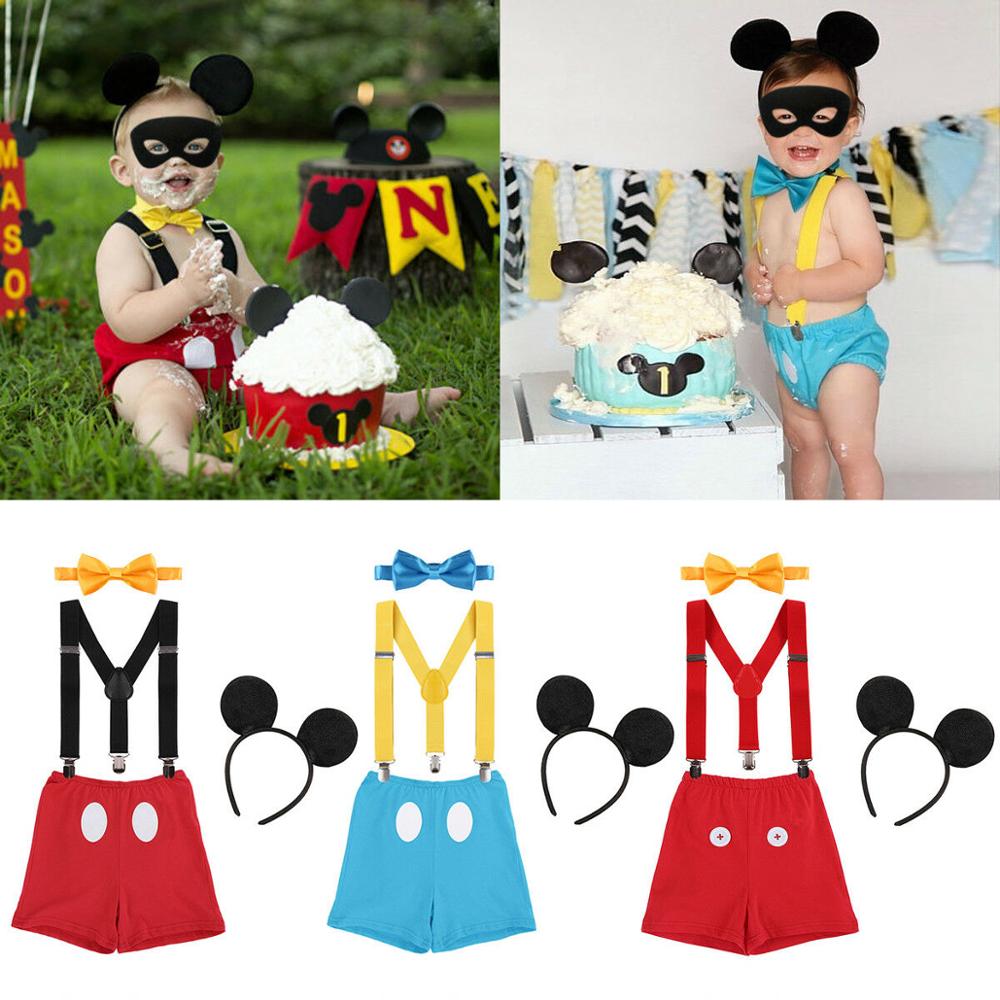 Baby Character Costume Set with Romper and Headgear