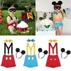 Baby Character Costume Set with Romper and Headgear