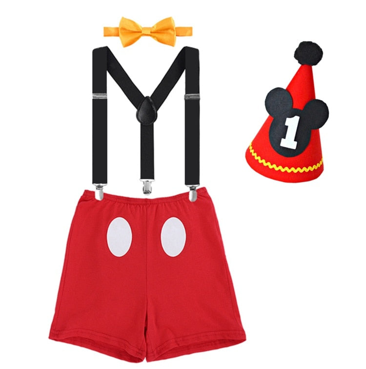 Baby Character Costume Set with Romper and Headgear