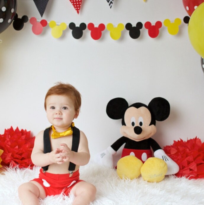 Baby Character Costume Set with Romper and Headgear