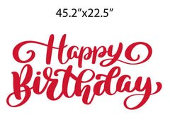 Large Happy Birthday Yard Greeting Signs 4 pc set