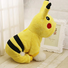 Pikachu Style Fleece Pet Costume for Dogs & Cats