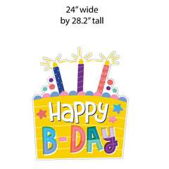 Large Happy Birthday 'Enjoy Your Day' Accessory Yard Card Signs