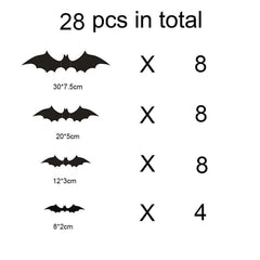 3D Bat Wall Stickers