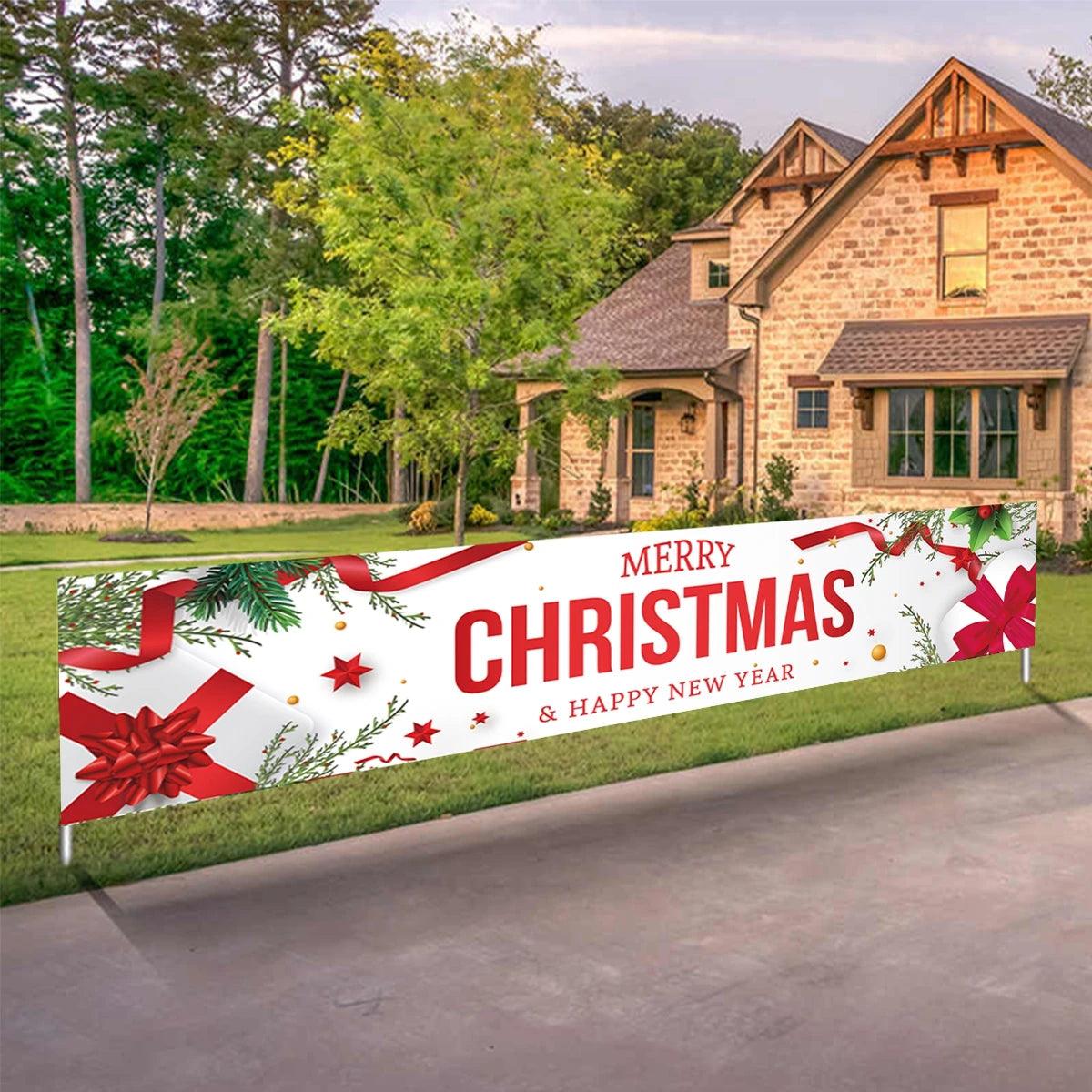 Merry Christmas Outdoor Banners, 44 Designs