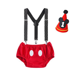 Baby Character Costume Set with Romper and Headgear