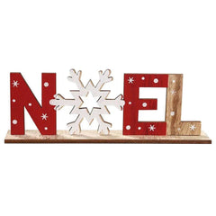Wooden Christmas Word Tabletop Decoration