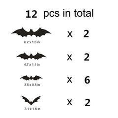 3D Bat Wall Stickers