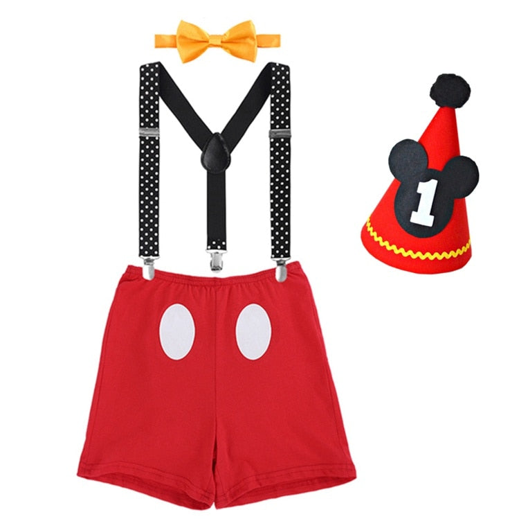 Baby Character Costume Set with Romper and Headgear