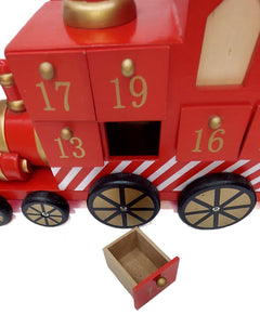 Wizardi Christmas Red Train Advent Calendar F07M14-4-Y01717