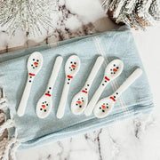 Snowman Edible Spoons