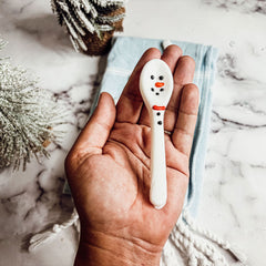 Snowman Edible Spoons