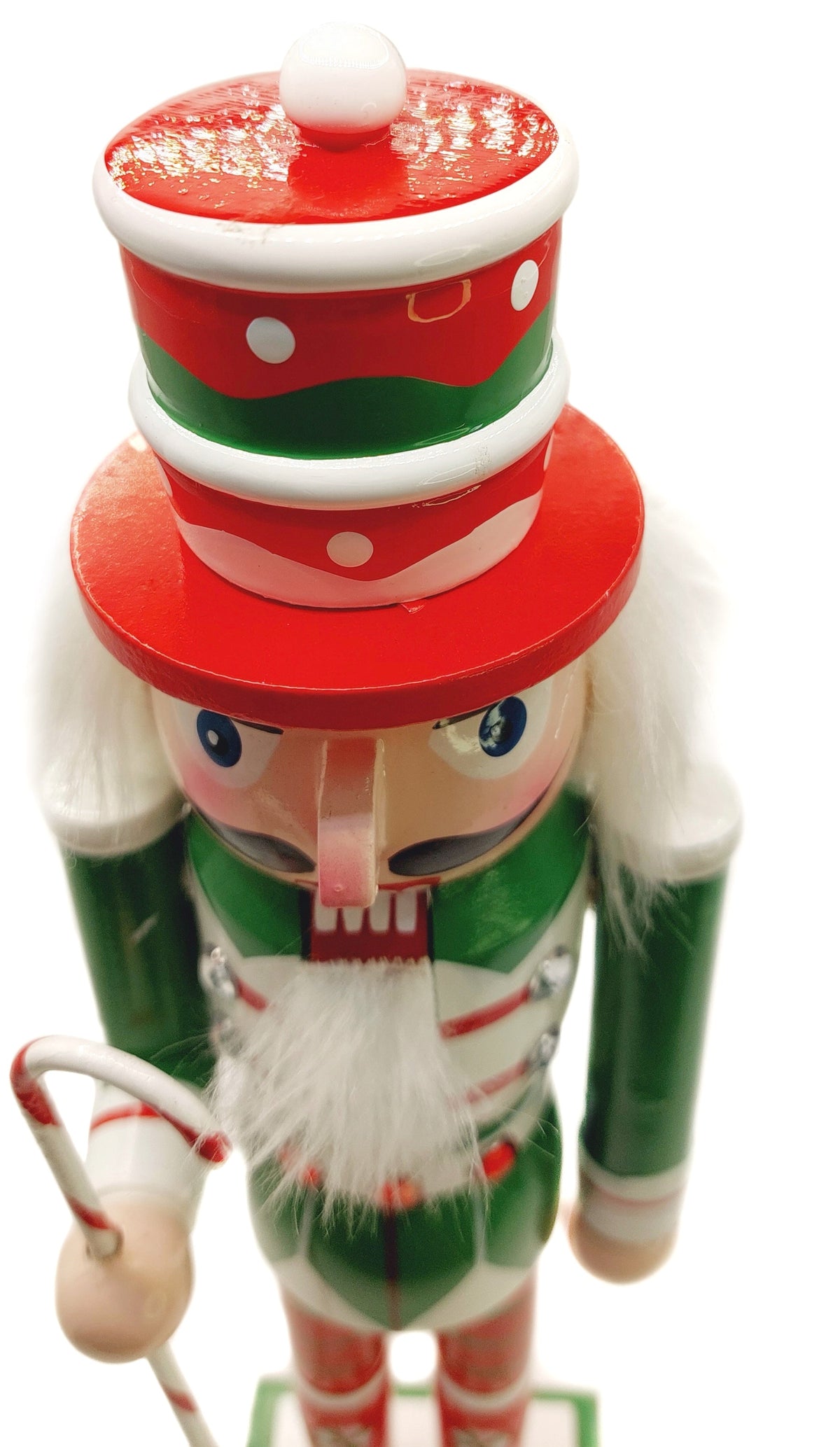 Candy Cane Soldier Christmas Wooden Nutcracker 12 in by Wizardi F07M14-31-N01702C