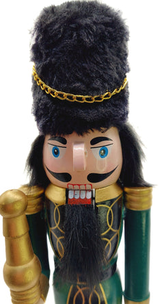 British Guard with Bearskin Hat Christmas Wooden Nutcracker 12 in by Wizardi F07M14-38-N01724D