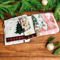 Pink Christmas Hand Towel