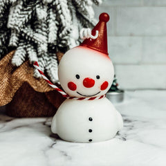 Snowman Candle