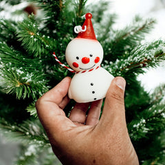 Snowman Candle