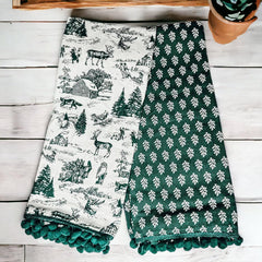 Forest Green Towels