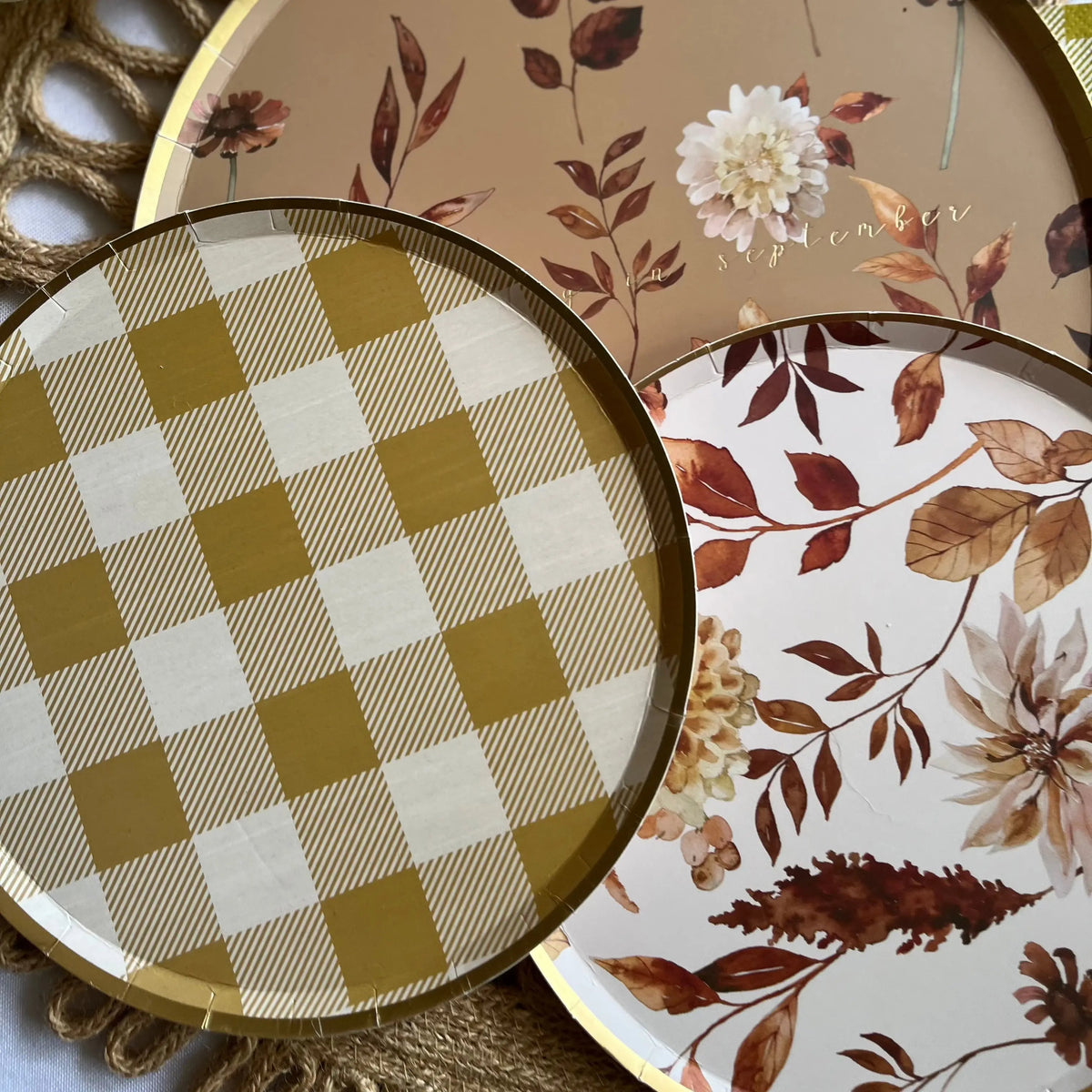 Fall Leaf Small Paper Plate (8pcs)