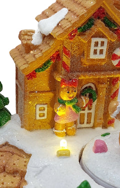 Gingerbread House. Christmas Village Wizardi F07-N1-13-2705A
