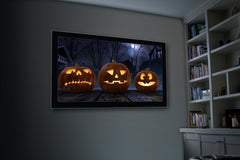 HoliScapes® USB Projector Kit - Jack-O’-Lantern Jamboree 2 + Projector + 48" x 72" Projection Screen