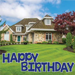 Solid Color 22.75" KG The Last Time Happy Birthday Yard Greeting 13 pc set
