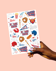 Home Run Tats - 56 temporary tattoos