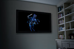 HoliScapes® USB Projector Kit - Legends of Halloween + Projector + 48" x 72" Projection Screen