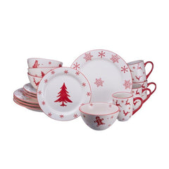 Licorice 16 Piece Dinnerware Set, Service for 4