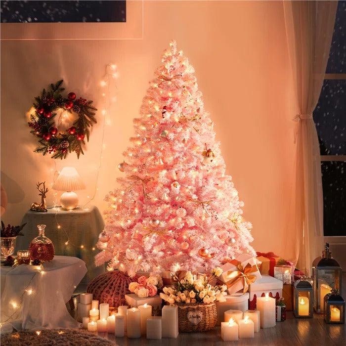 Lighted Artificial Spruce Christmas Tree