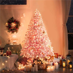 Lighted Artificial Spruce Christmas Tree