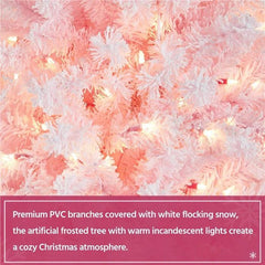 Lighted Artificial Spruce Christmas Tree