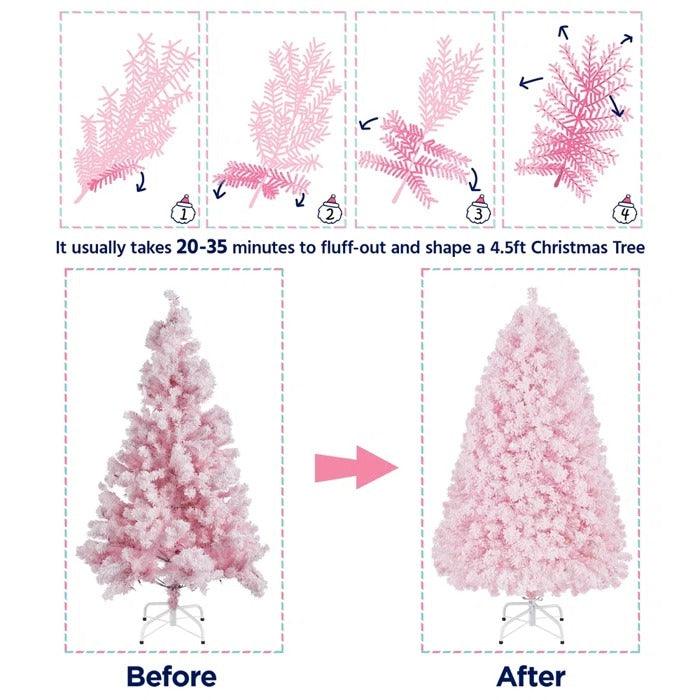 Lighted Artificial Spruce Christmas Tree