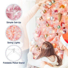 Lighted Artificial Spruce Christmas Tree