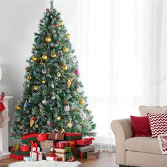 Lighted Artificial Spruce Christmas Tree