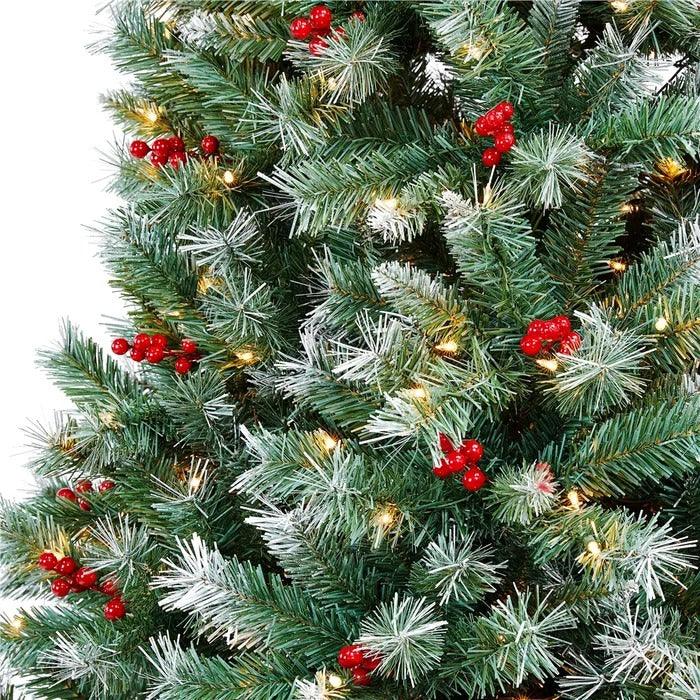 Lighted Artificial Spruce Christmas Tree