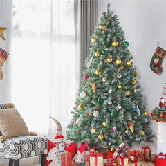 Lighted Artificial Spruce Christmas Tree